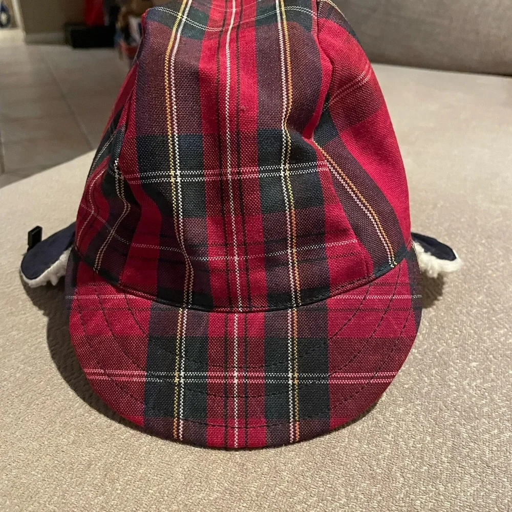 RAPT & HELD BOYS TARTAN PLAID TRAPPER HAT & MITTENS SET - Picture 5 of 6